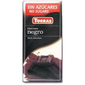 Čokoláda hořká 0% cukru Torras 75 g
